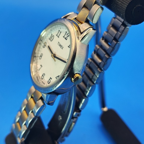 Vintage 2002 Timex Easy Reader Two Tone 25mm Women\'s‎ Quartz Watch SS Bracelet main image 6